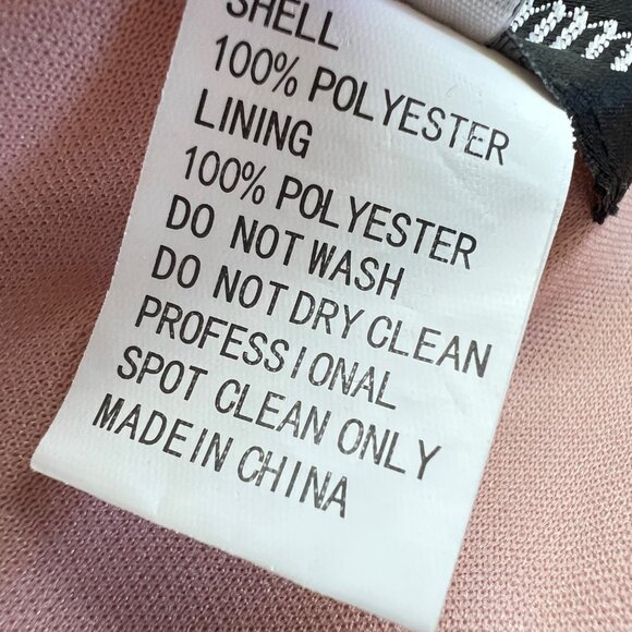 La Femme Blush Pink Strapless High Slit Floor-Length Formal Gown Size 6 - Picture 14 of 16